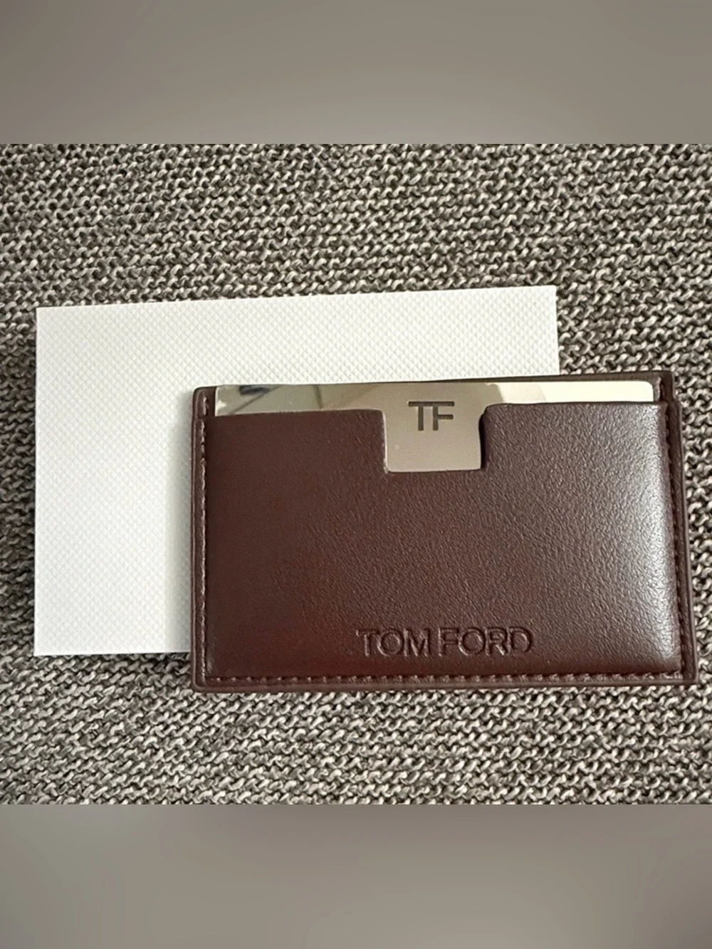 TOM FORD Vegan Leather Card Holder and Mirror
